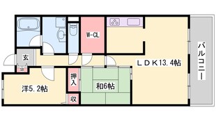 志染駅 徒歩12分 3階の物件間取画像